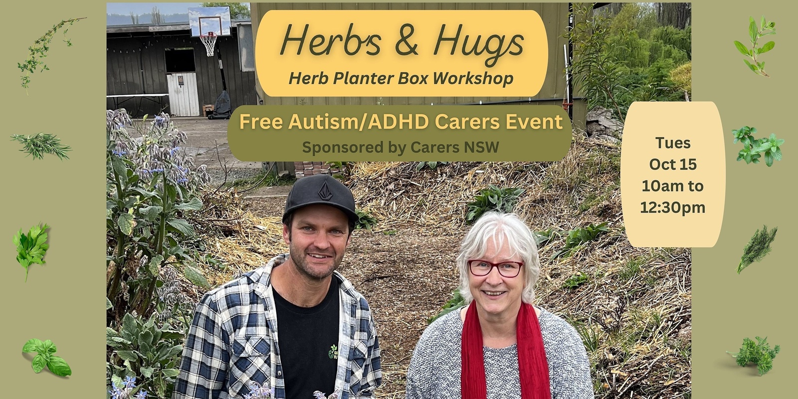 Banner image for Herbs & Hugs - Herb Planter Workshop