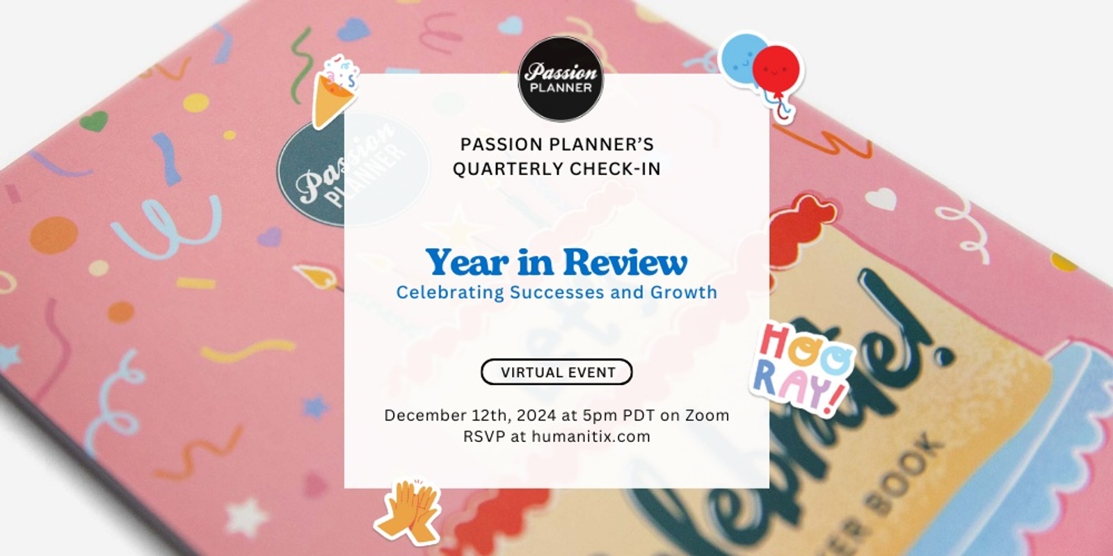 Banner image for Passion Planner's Quarterly Check-In: Year in Review