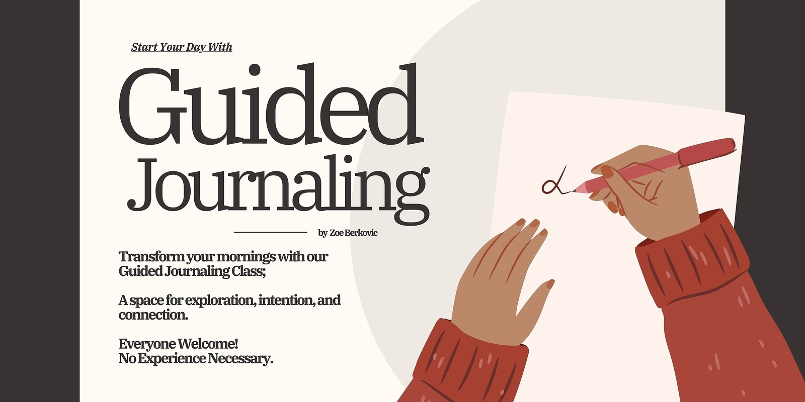 Banner image for Guided Journaling