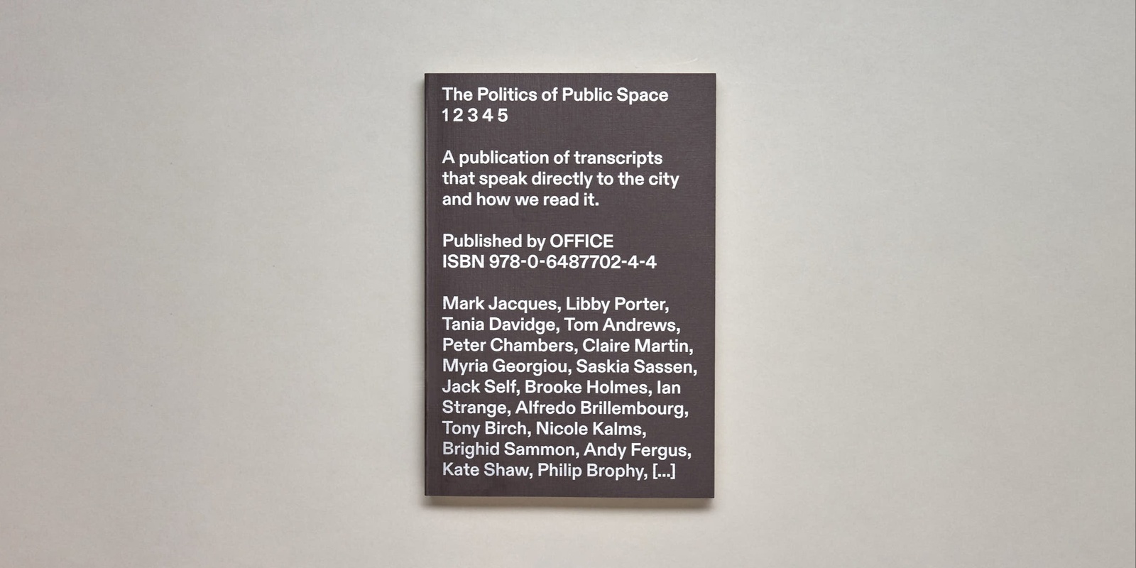 Banner image for The Politics of Public Space Book Launch