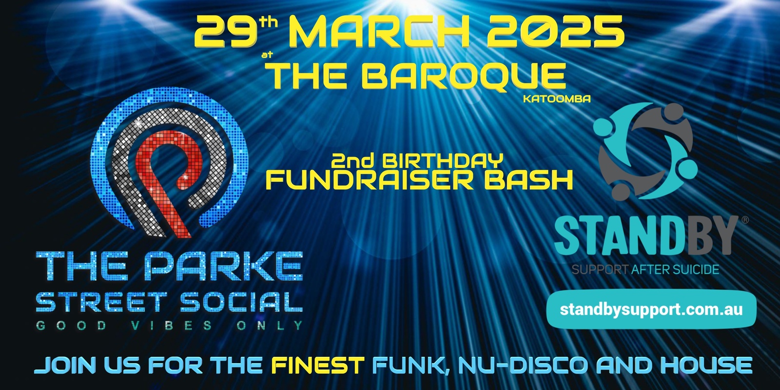 Banner image for THE PARKE STREET SOCIAL'S 2nd BIRTHDAY GOOD VIBE FUNDRAISER BASH