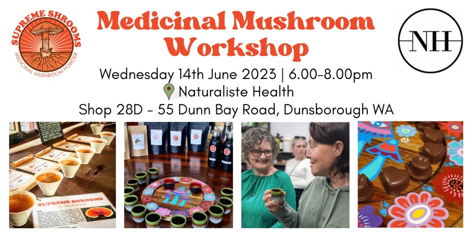 Medicinal Mushrooms Workshop at Naturaliste Health Dunsborough
