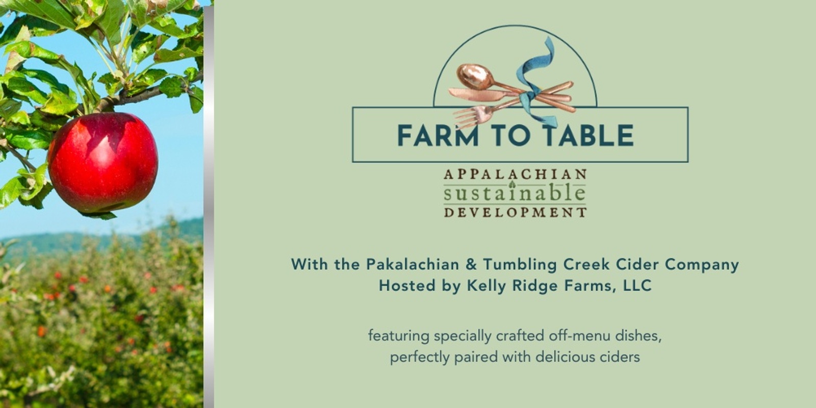 Banner image for Farm to Table Supper with The Pakalachian and TC3 @ Kelly Ridge Farms, LLC