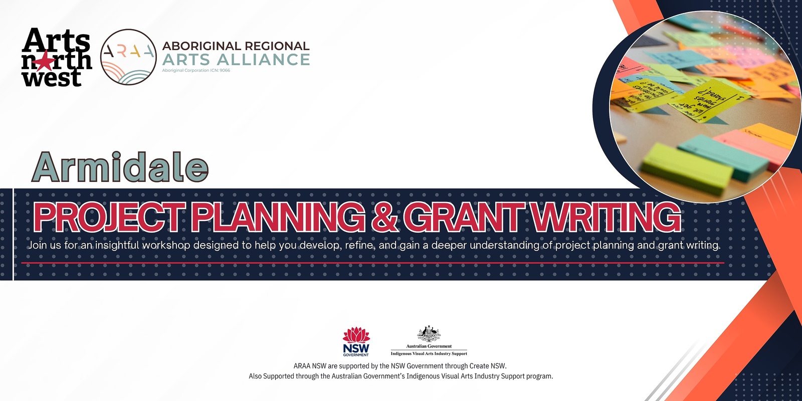 Banner image for Community Project Planning & Grant Writing Workshop (Armidale) - with Aboriginal Regional Arts Alliance 