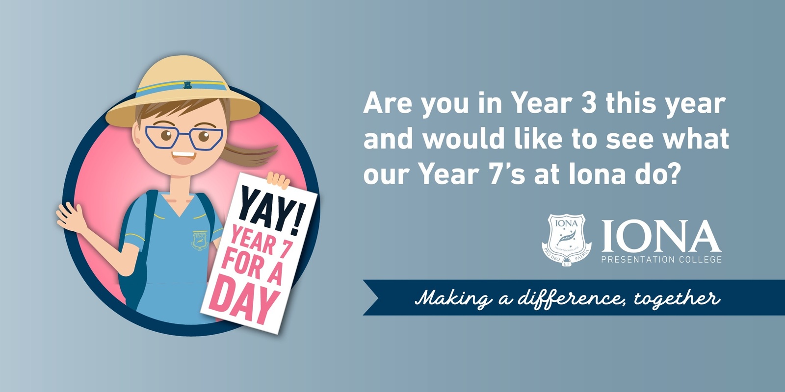 Banner image for Be a Year 7 for a Day - 2 or 3 December 2024