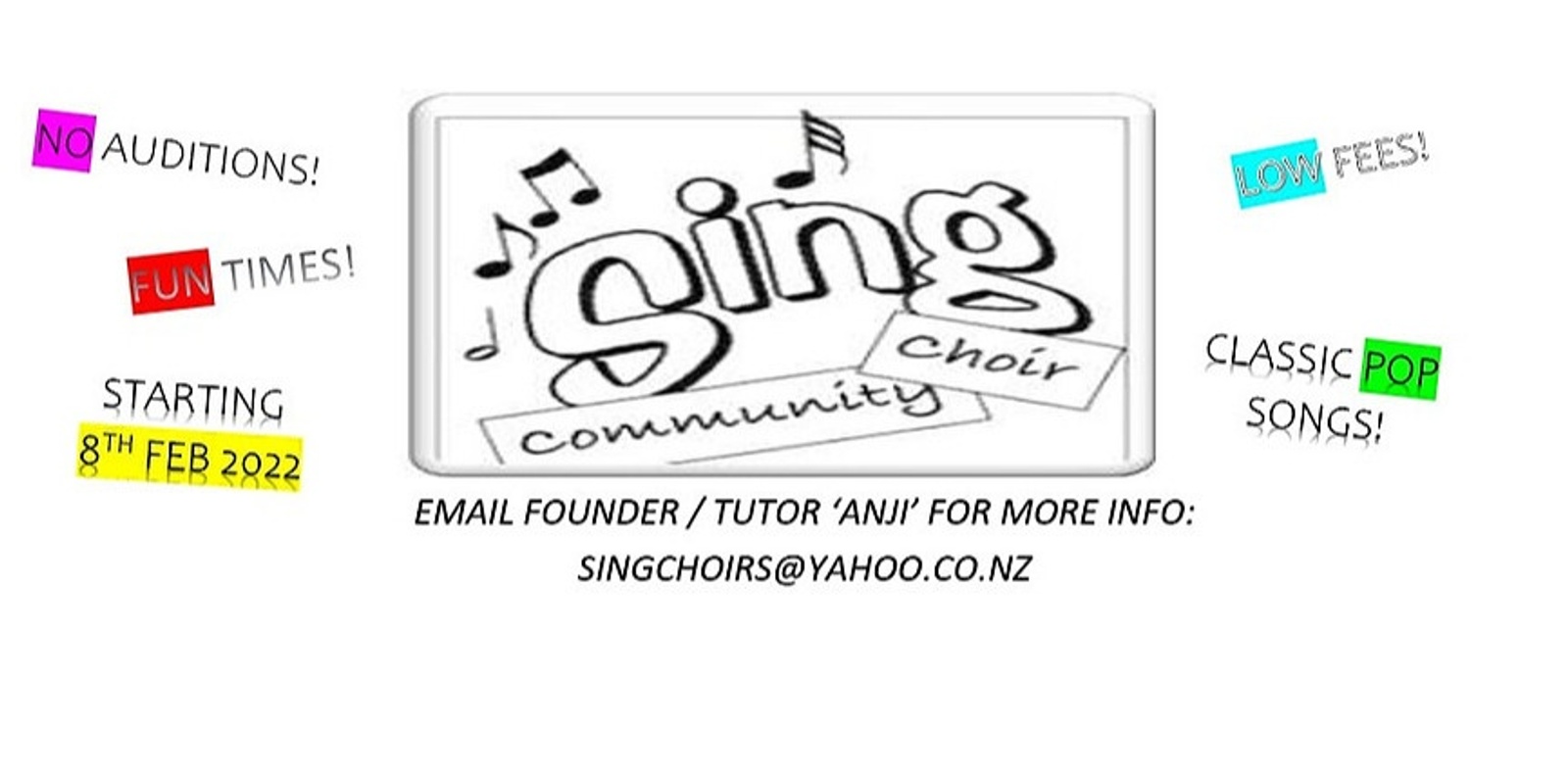 SING! Community Choir (Wellington) - Classic Pop Songs Galore!!