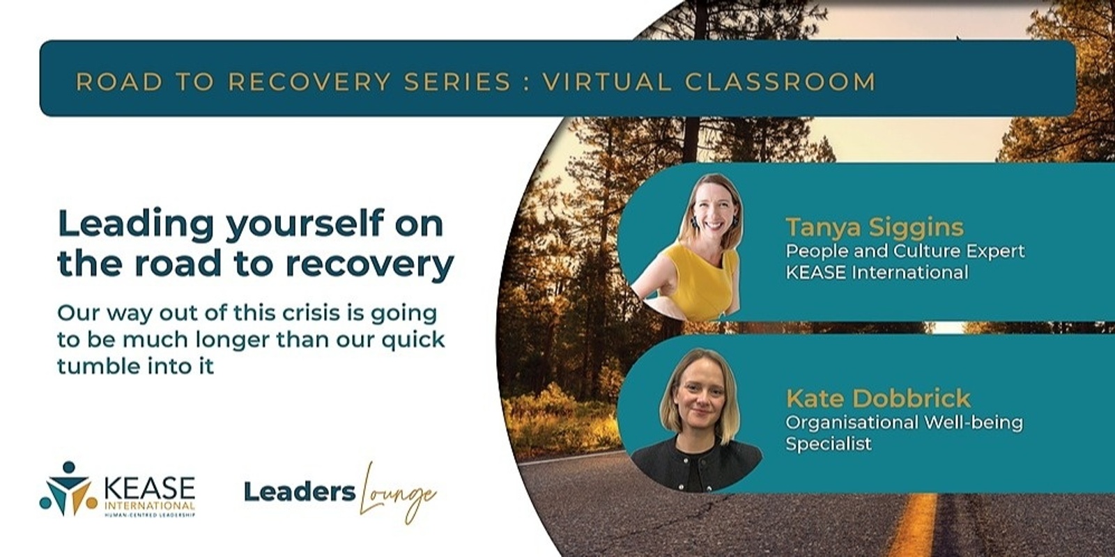 Banner image for ** SOLD OUT! ** Leading yourself on the road to recovery - Virtual Classroom