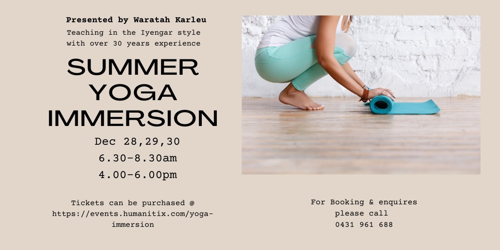 Banner image for Summer Yoga Immersion