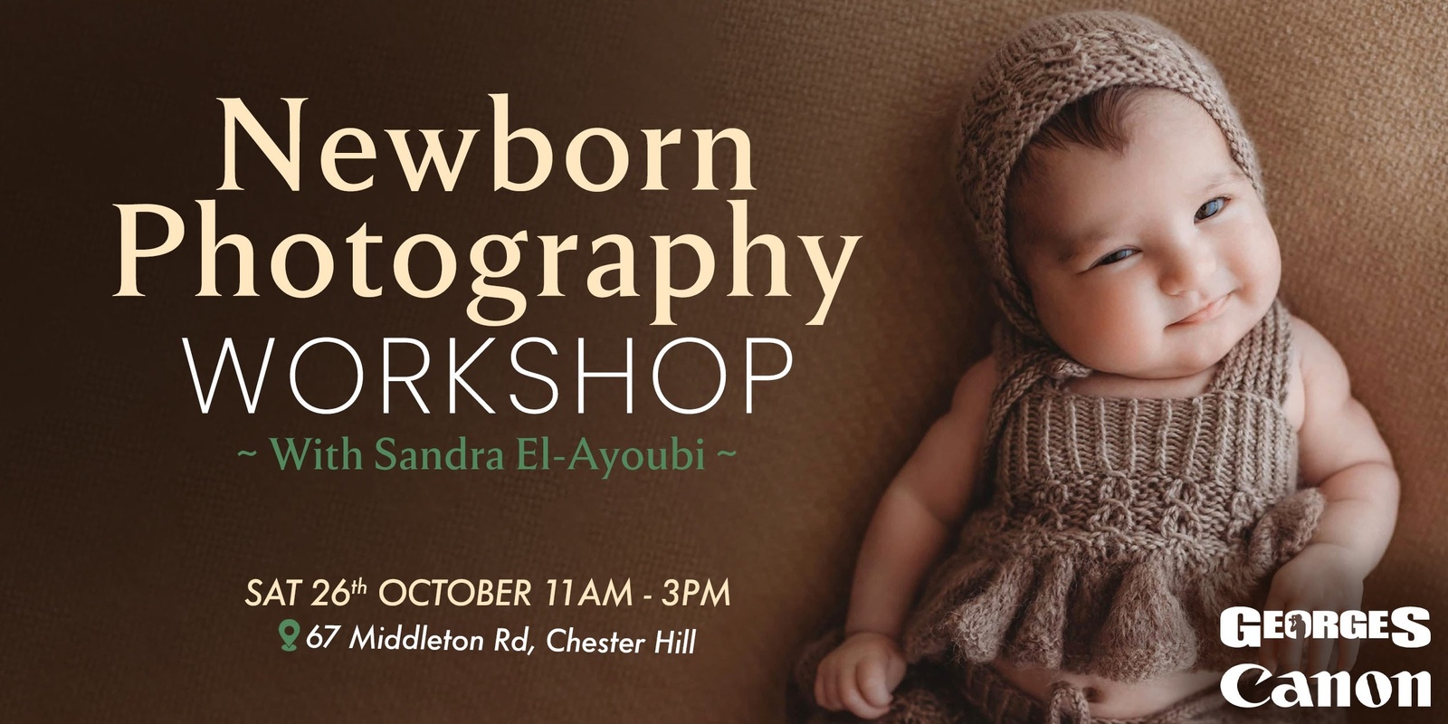 Banner image for Newborn Photography Workshop With Sandra El-Ayoubi