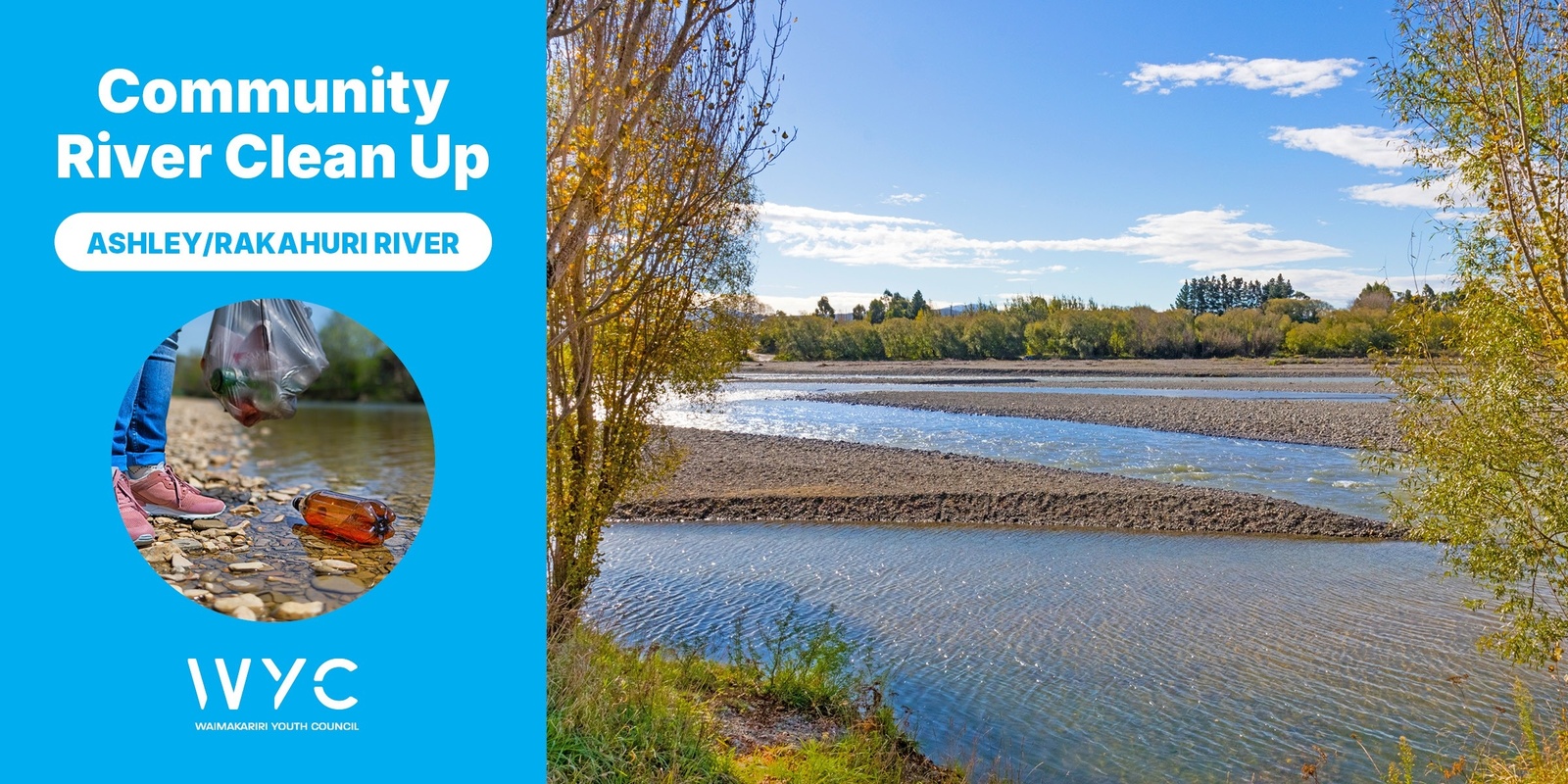 Banner image for Ashley Rakahuri River Clean Up