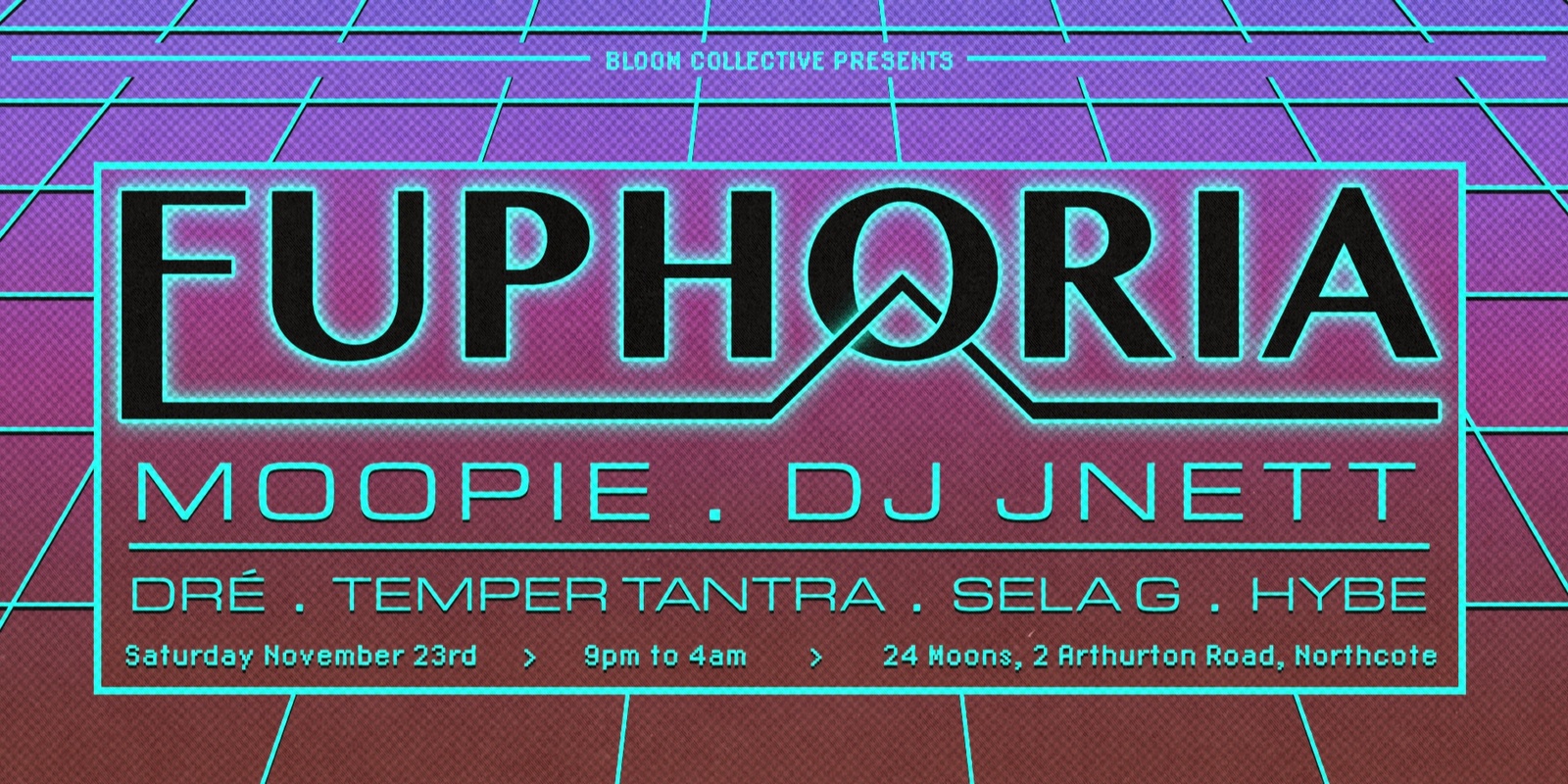 Banner image for Euphoria ft. DJ JNETT, Moopie