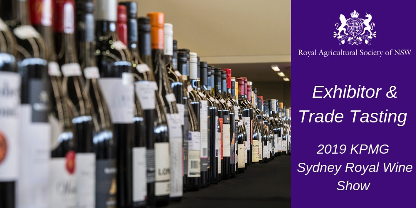 Banner image for 2019 Sydney Royal Wine Show - Exhibitor & Trade Tasting
