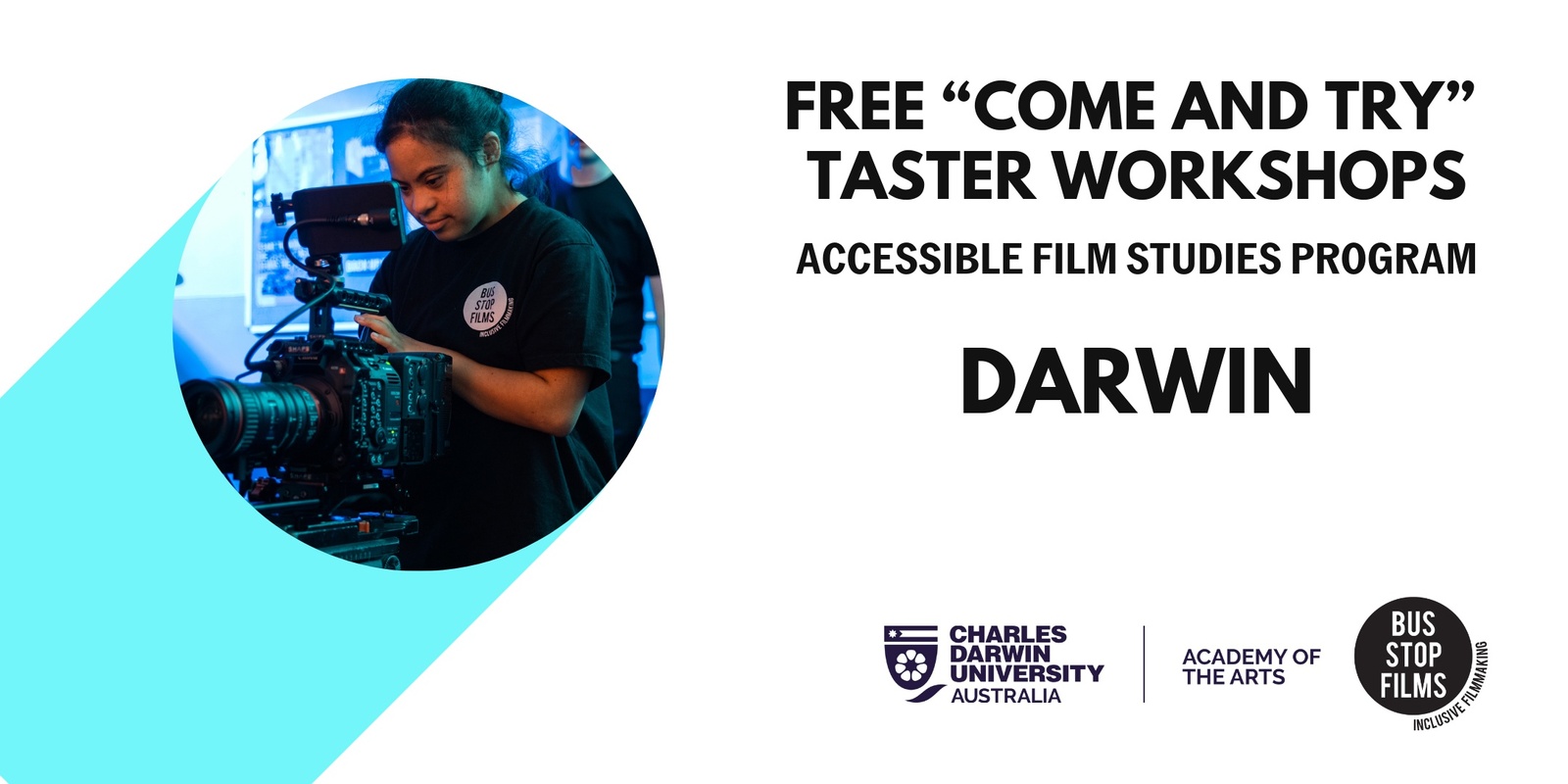 Banner image for Darwin workshop 1 Accessible Film Studies Program - Free “Come and Try” Taster Workshop