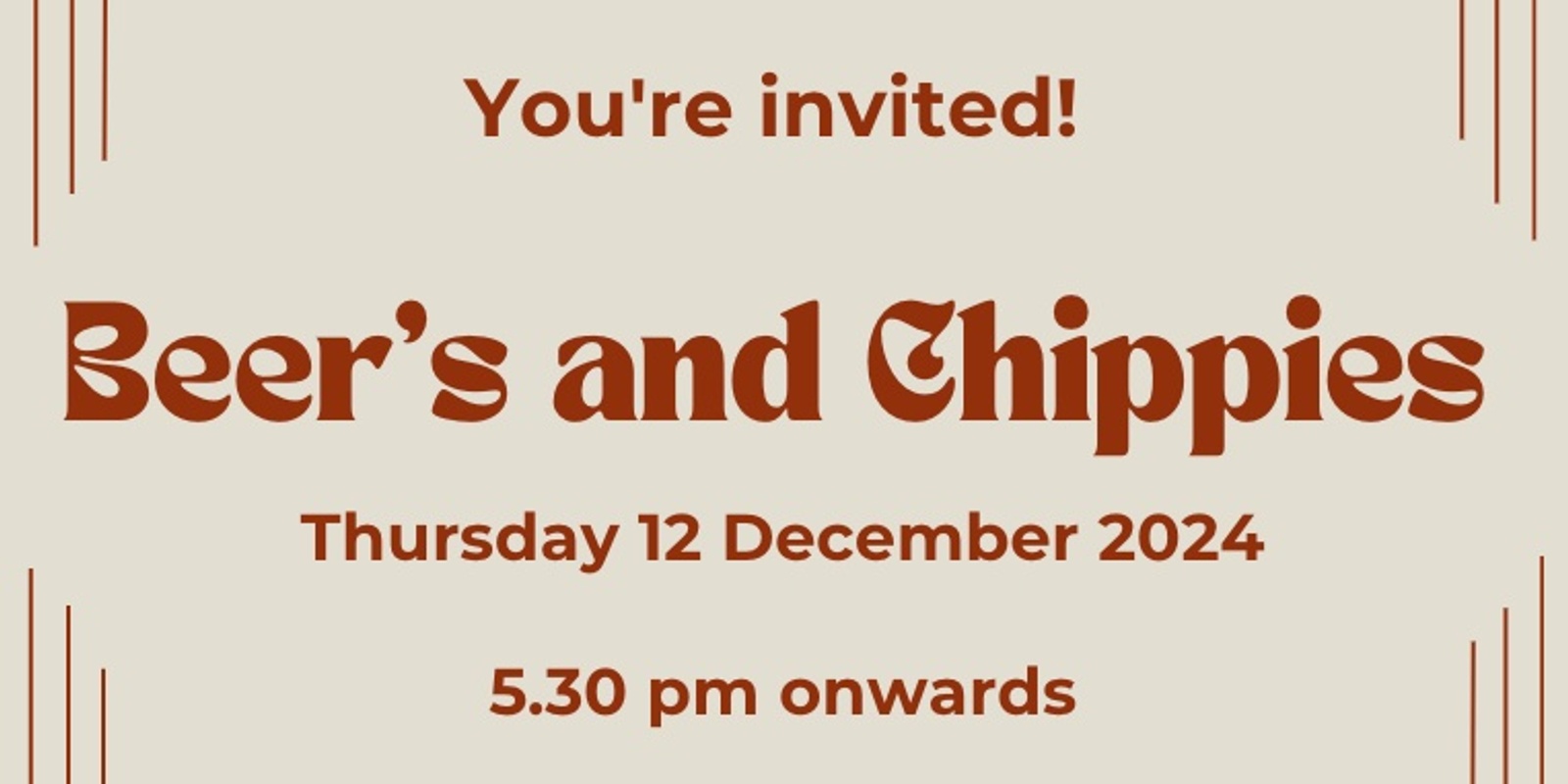 Banner image for Beer's and Chippies '24