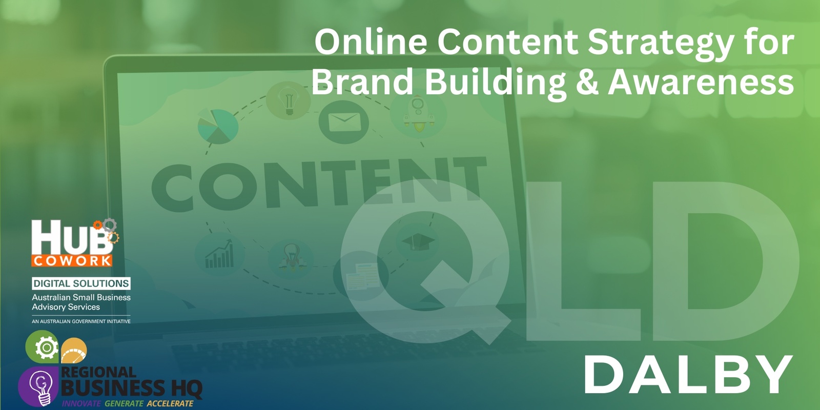 Banner image for Online Content Strategy for Brand Building & Awareness - Dalby