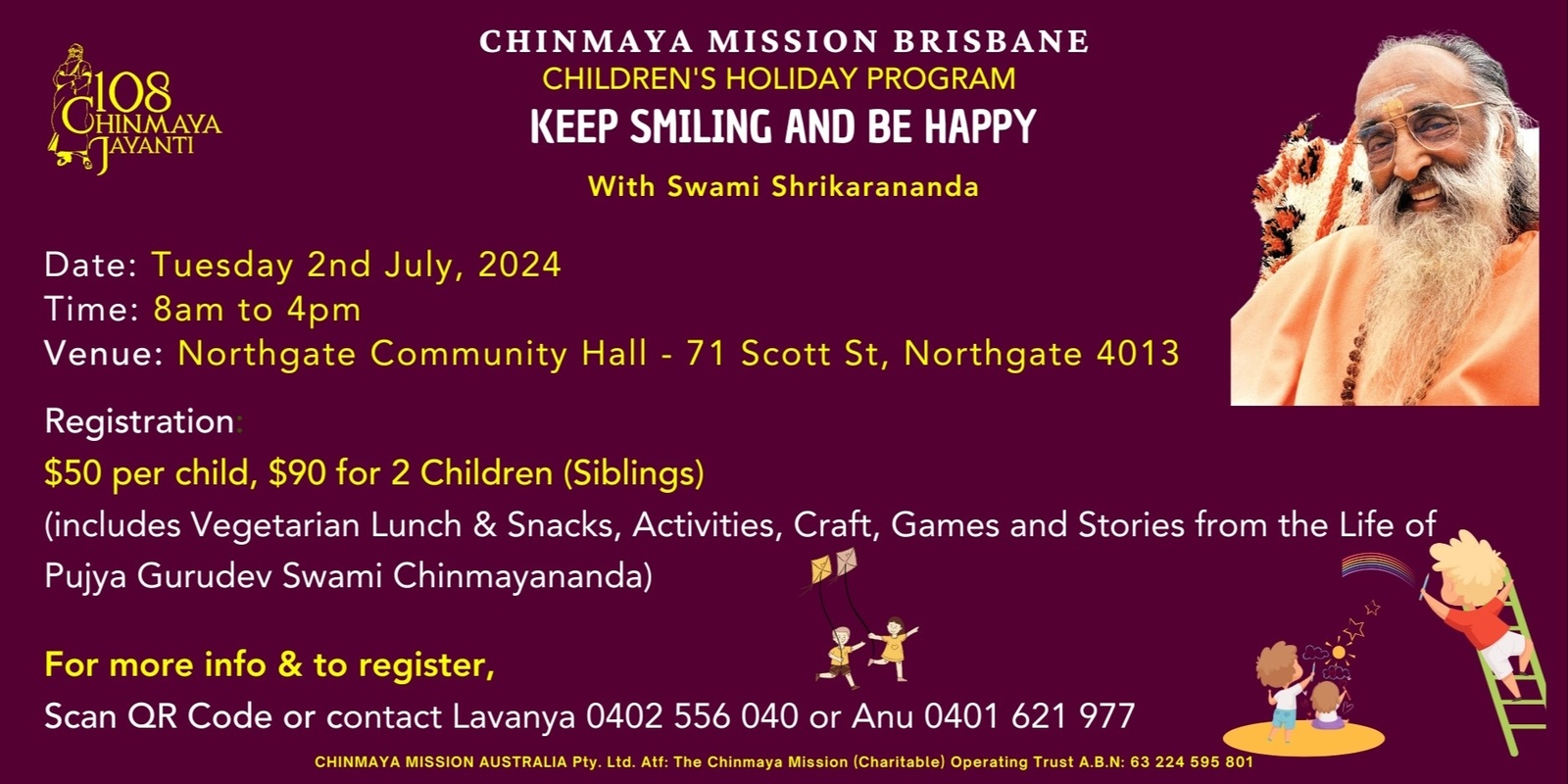 Banner image for Children's Holiday Program "Keep Smiling and Be Happy"