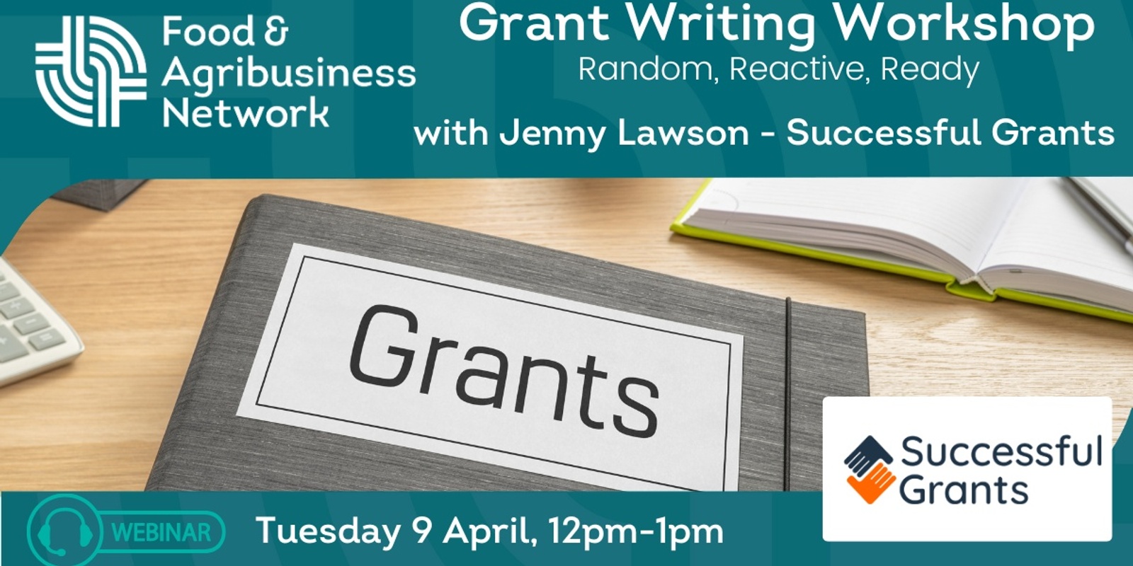 Banner image for Grant Writing Workshop 'Random, Reactive & Ready' with Jenny Lawson