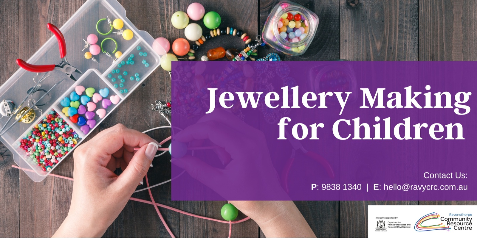 Banner image for Jewellery Making for Children