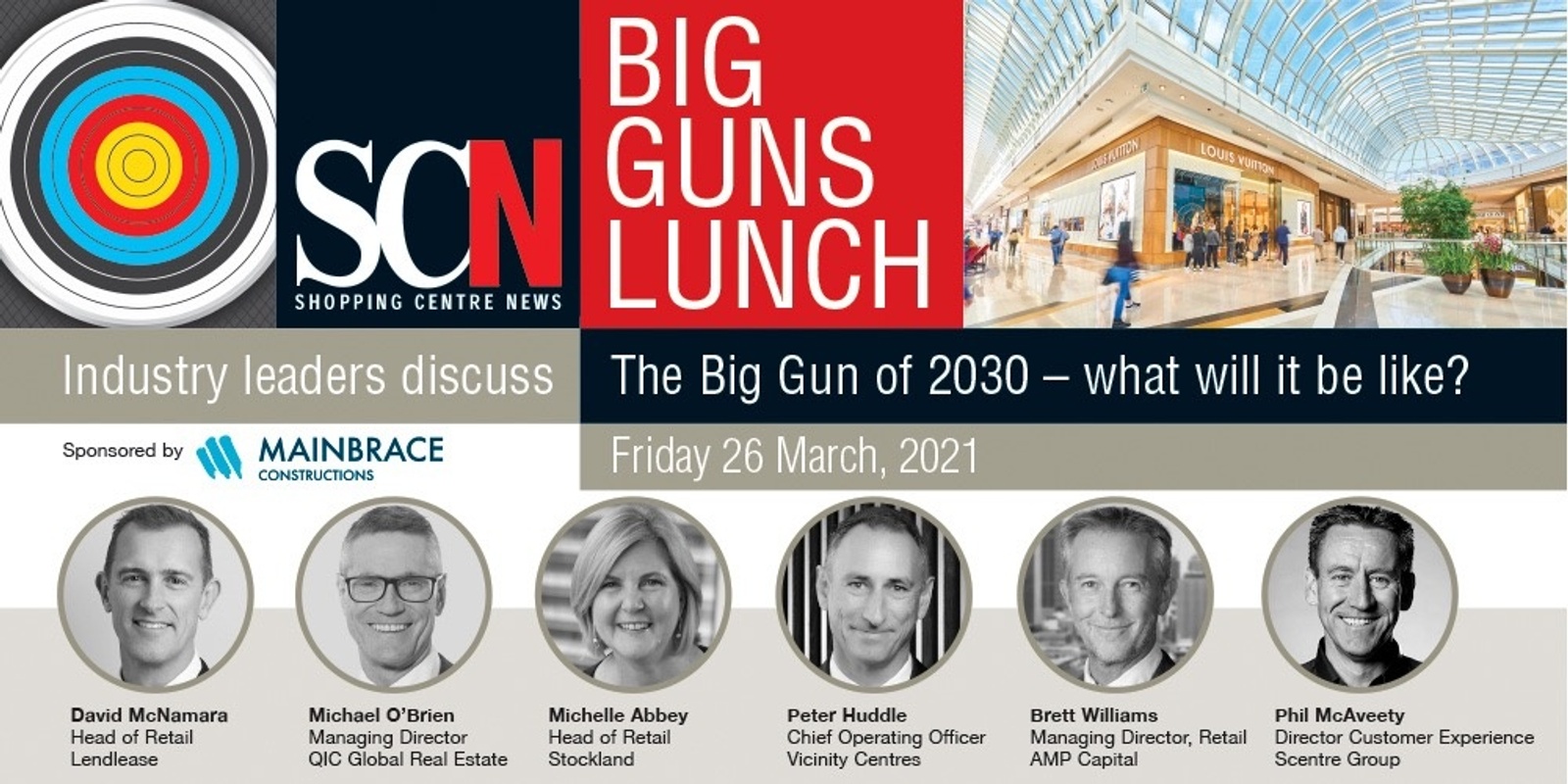 Banner image for Shopping Centre News Big Guns Lunch 2021