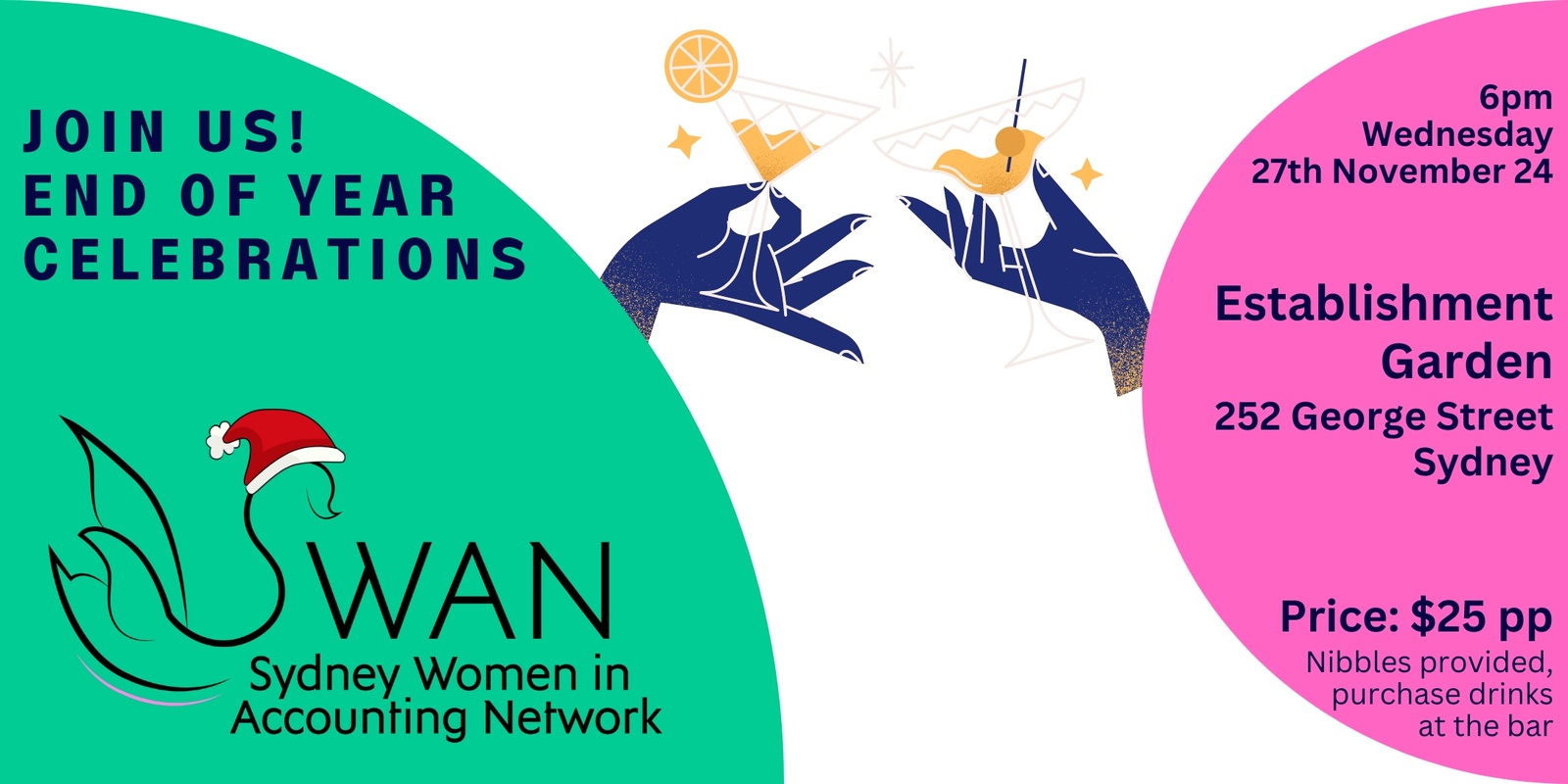 Banner image for Sydney Women in Accounting Network - end of year celebrations