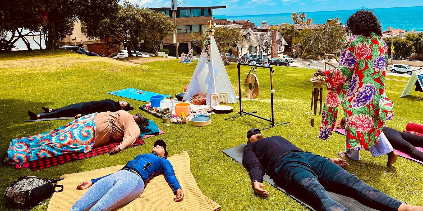 Banner image for Outdoor Sound Bath Class and Breath Work in Manhattan Beach