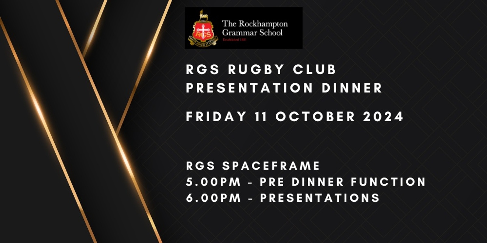 Banner image for RGS Rugby Club Presentation Dinner