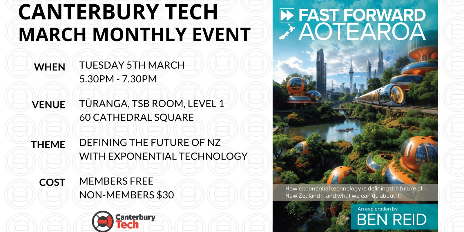 Banner image for Canterbury Tech March 2024 Monthly Event