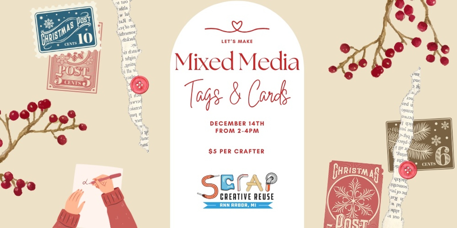 Banner image for Mixed Media Tags & Cards