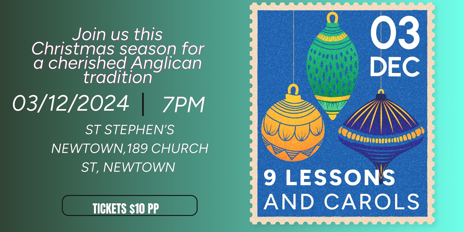 Banner image for Nine lessons and carols