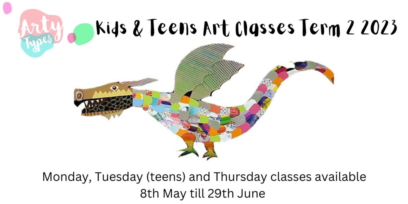 Banner image for  Arty Types kids art classes Term 2 2023