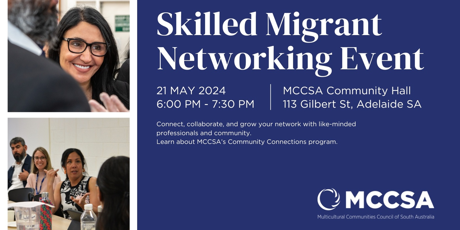 Banner image for Skilled Migrant Networking Evening by MCCSA