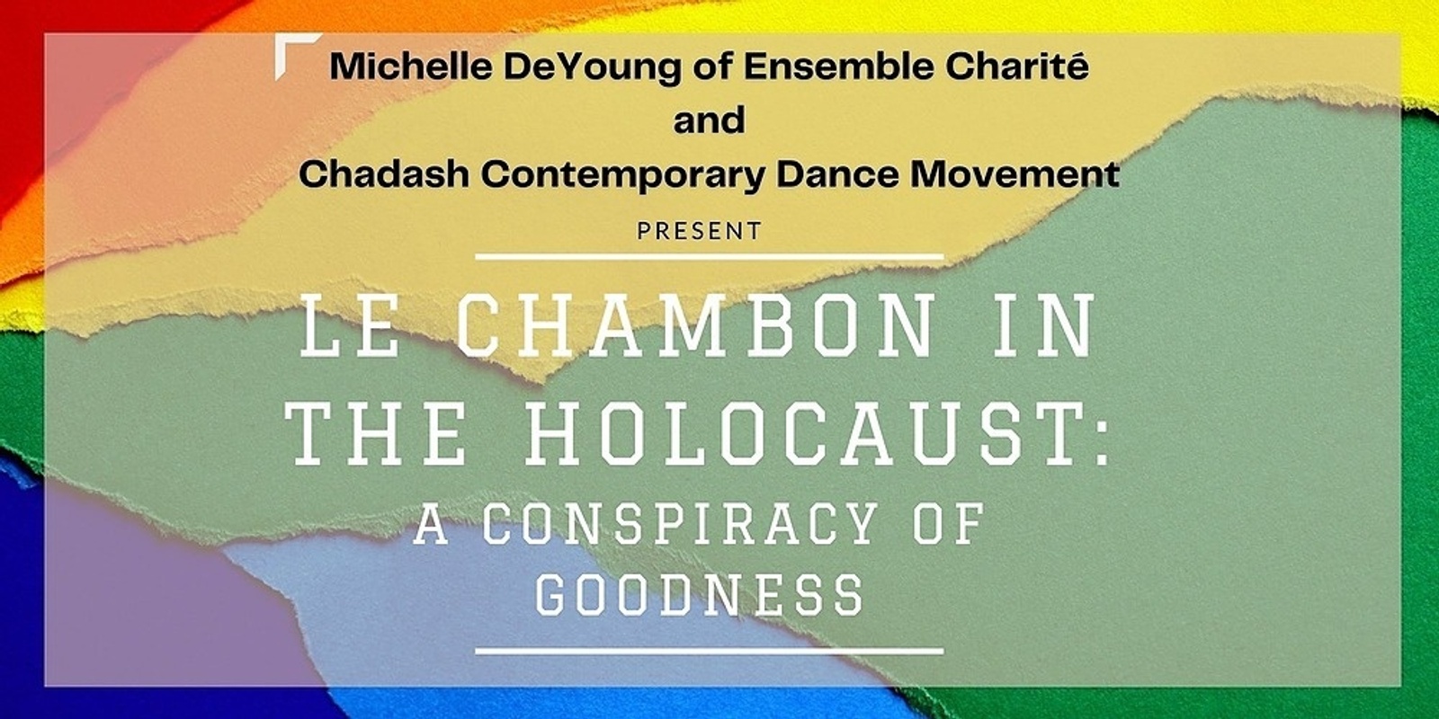Banner image for Le Chambon in the Holocaust: A Conspiracy of Goodness