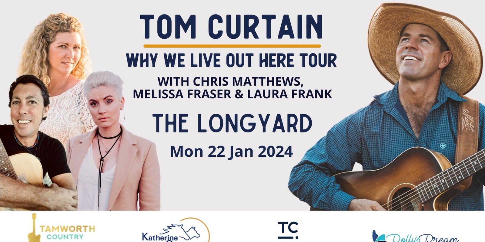 Tom Curtain Tour LONGYARD HOTEL TAMWORTH, NSW Humanitix