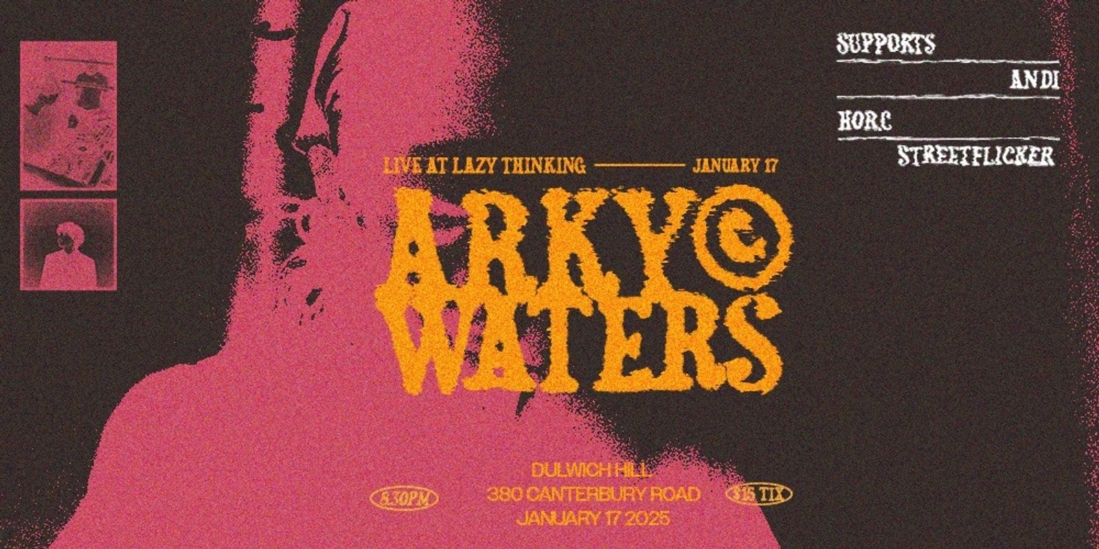 Banner image for Arky Waters Live @ Lazy Thinking