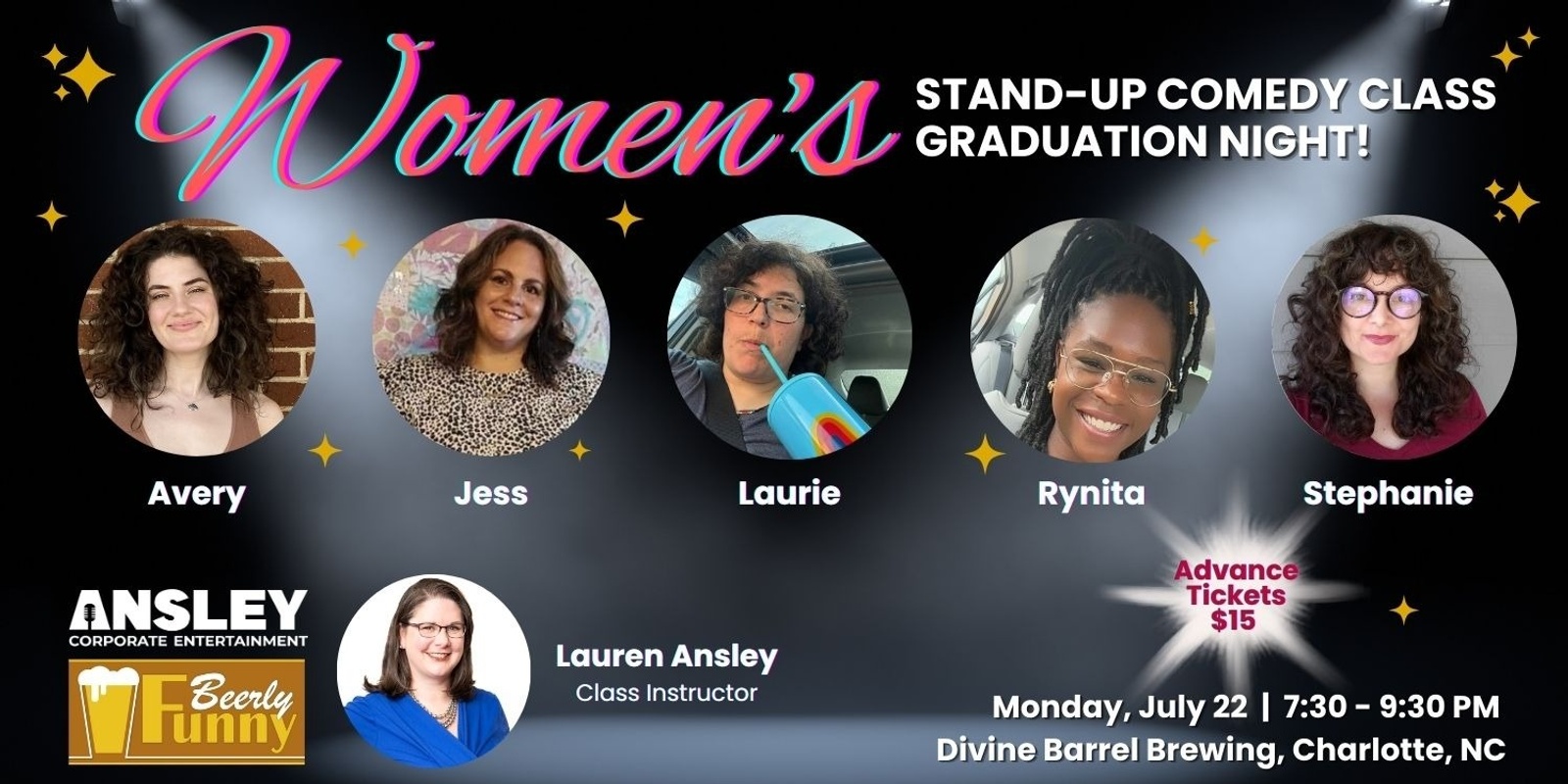 Banner image for Women's Stand-Up Comedy Class Graduation Night - a Beerly Funny Production