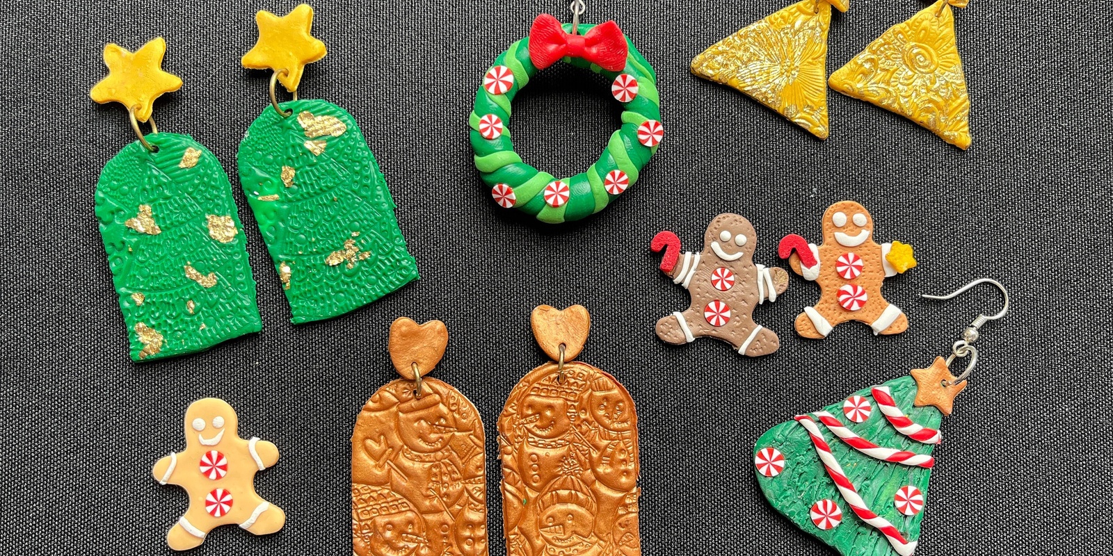 Banner image for Fed Square Festive Workshops: Polymer Clay Festive Jewellery and Accessories with Fran