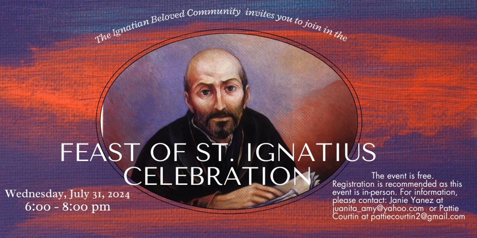 Banner image for Feast of St. Ignatius Celebration