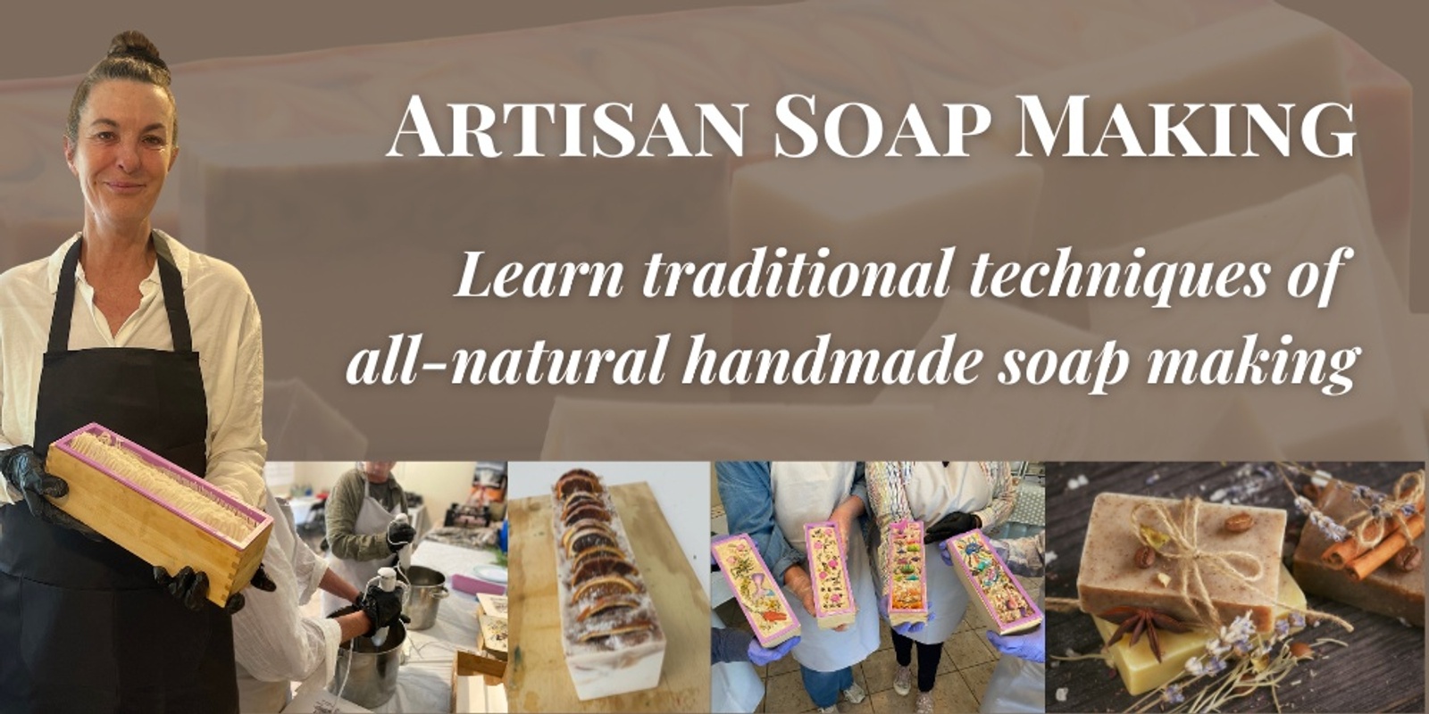 Banner image for All Inclusive Natural Handmade Soap Making Workshop Ipswich