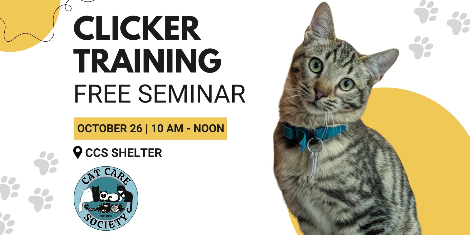 Banner image for Seminar: Clicker Training Your Cats