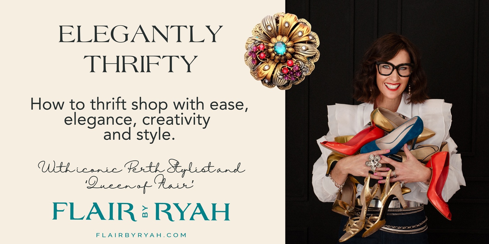Banner image for ELEGANTLY THRIFTY : Tackling thrift shopping with ease, elegance, creativity and style (recorded Workshop)
