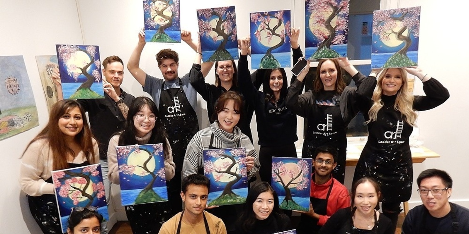 Banner image for Paint and Sip Class: Japanese Spring