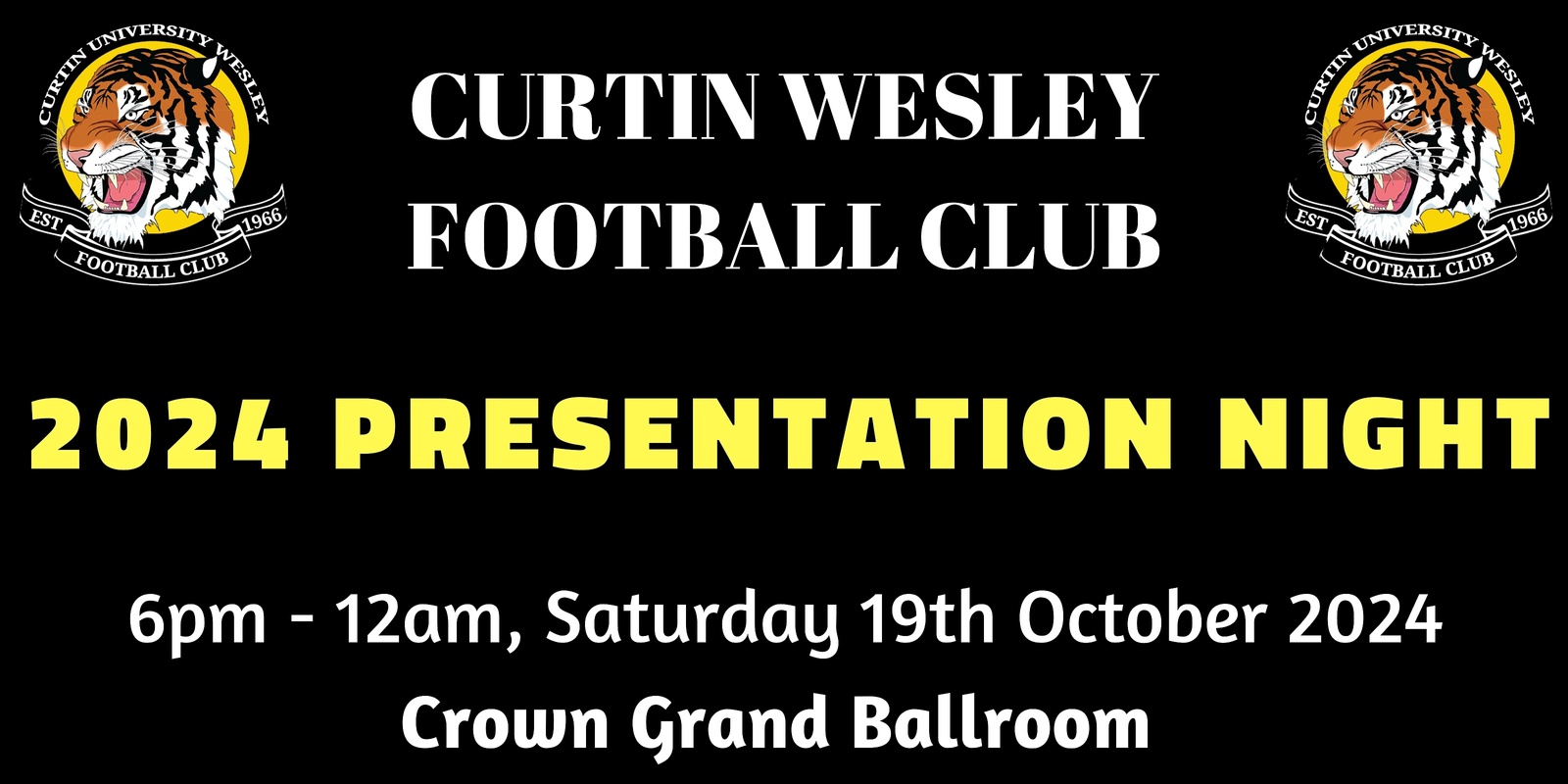 Banner image for Curtin Wesley Football Club Presentation Night 2024