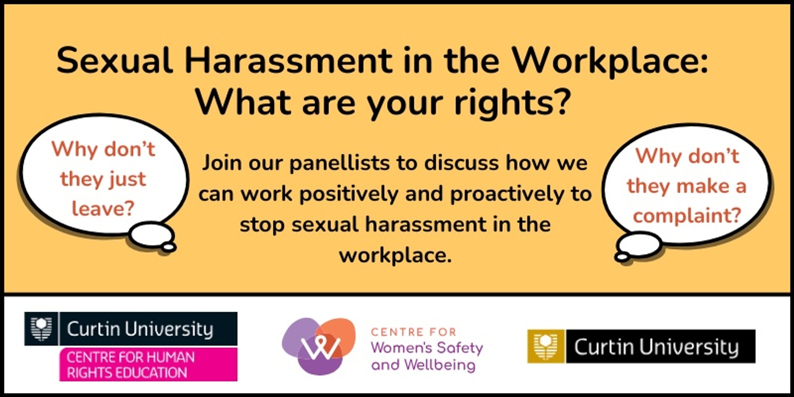 Banner image for Sexual Harassment in the Workplace: What are your rights?