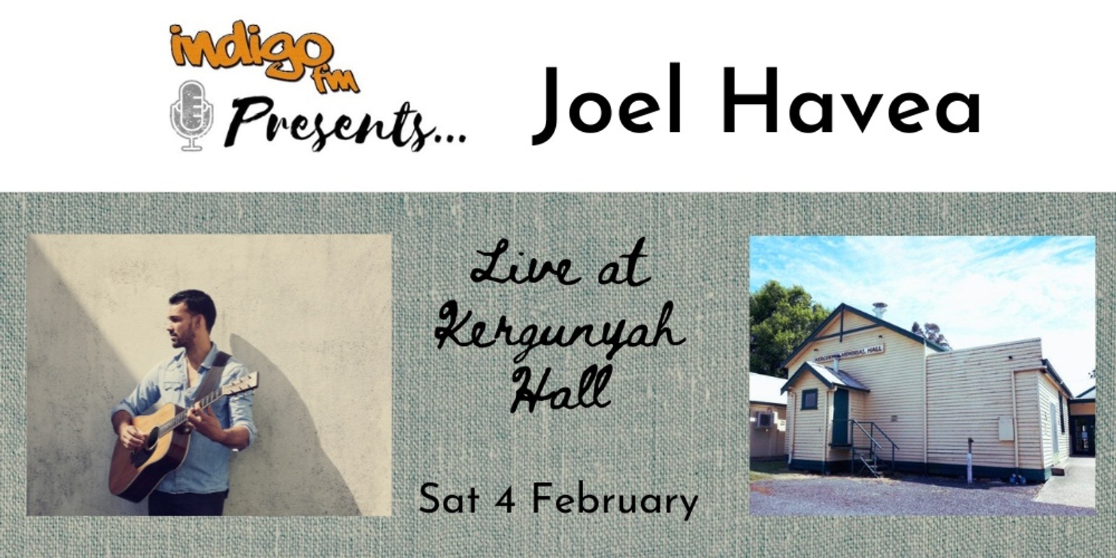Banner image for Joel Havea Live at Kergunyah Hall