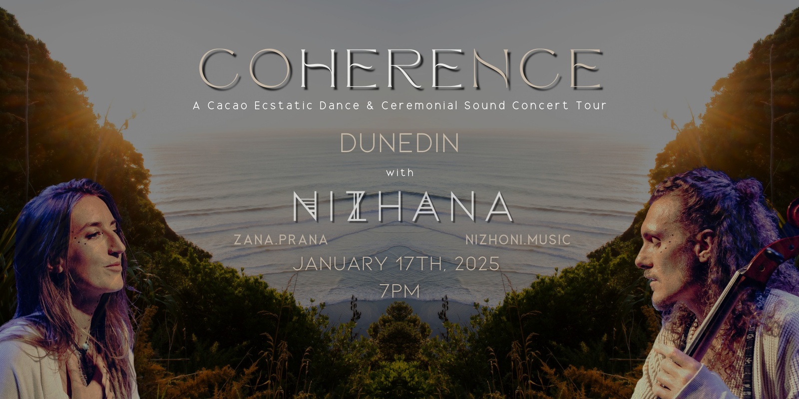 Banner image for COHERENCE Dunedin ─ Cacao Ecstatic Dance & Ceremonial Concert 