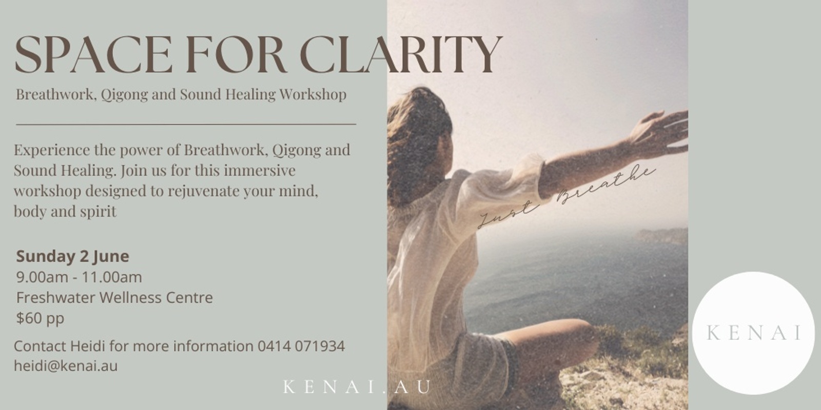 Banner image for Space for Clarity - Breathwork, Qigong and Sound Healing workshop