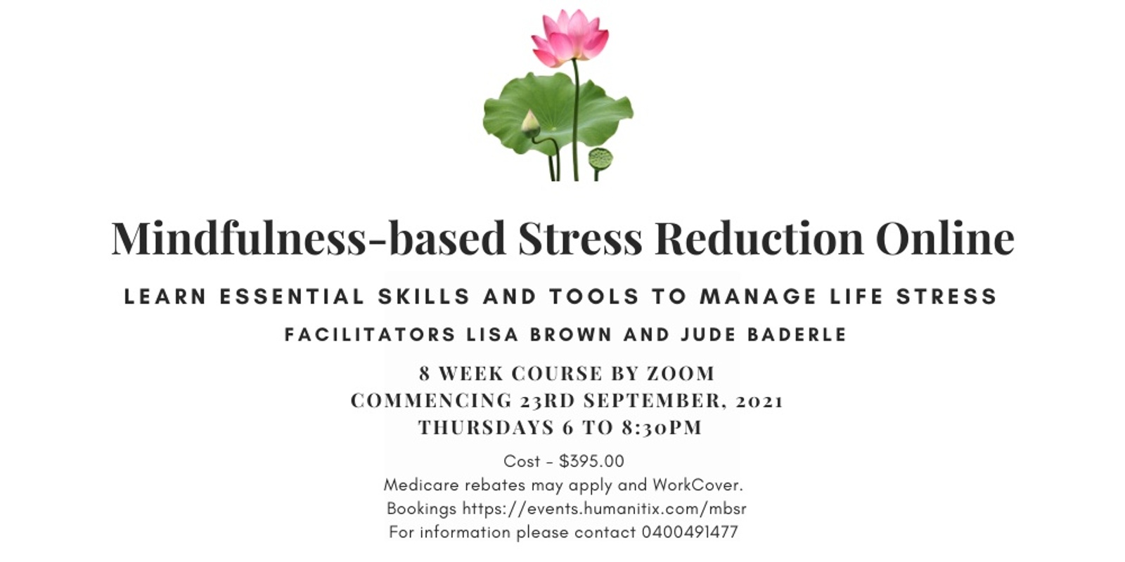 Banner image for Mindfulness-based Stress Reduction Online