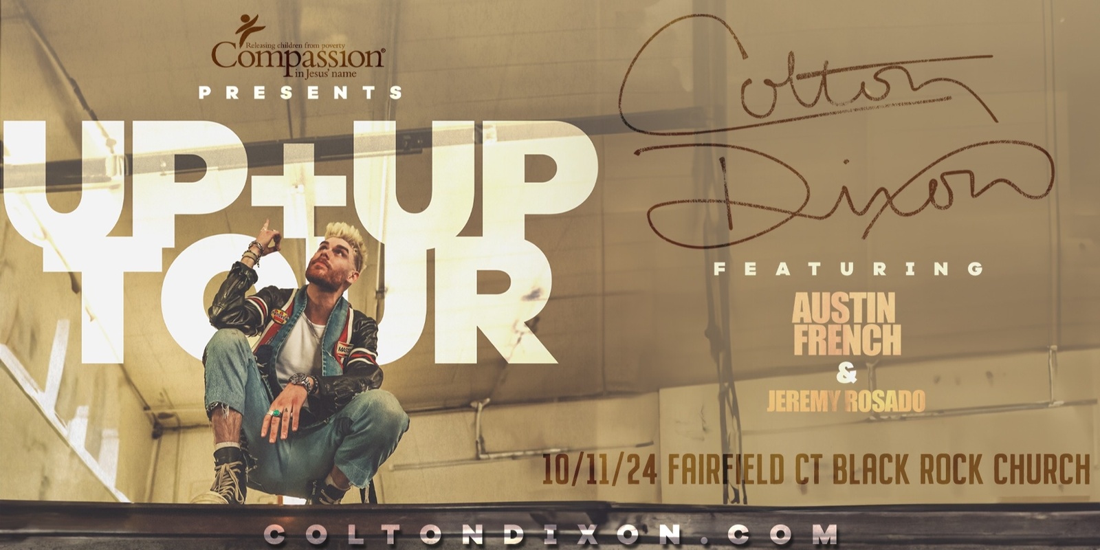 Banner image for Colton Dixon's Up & Up Tour featuring Austin French & Jeremy Rosado-Black Rock Church