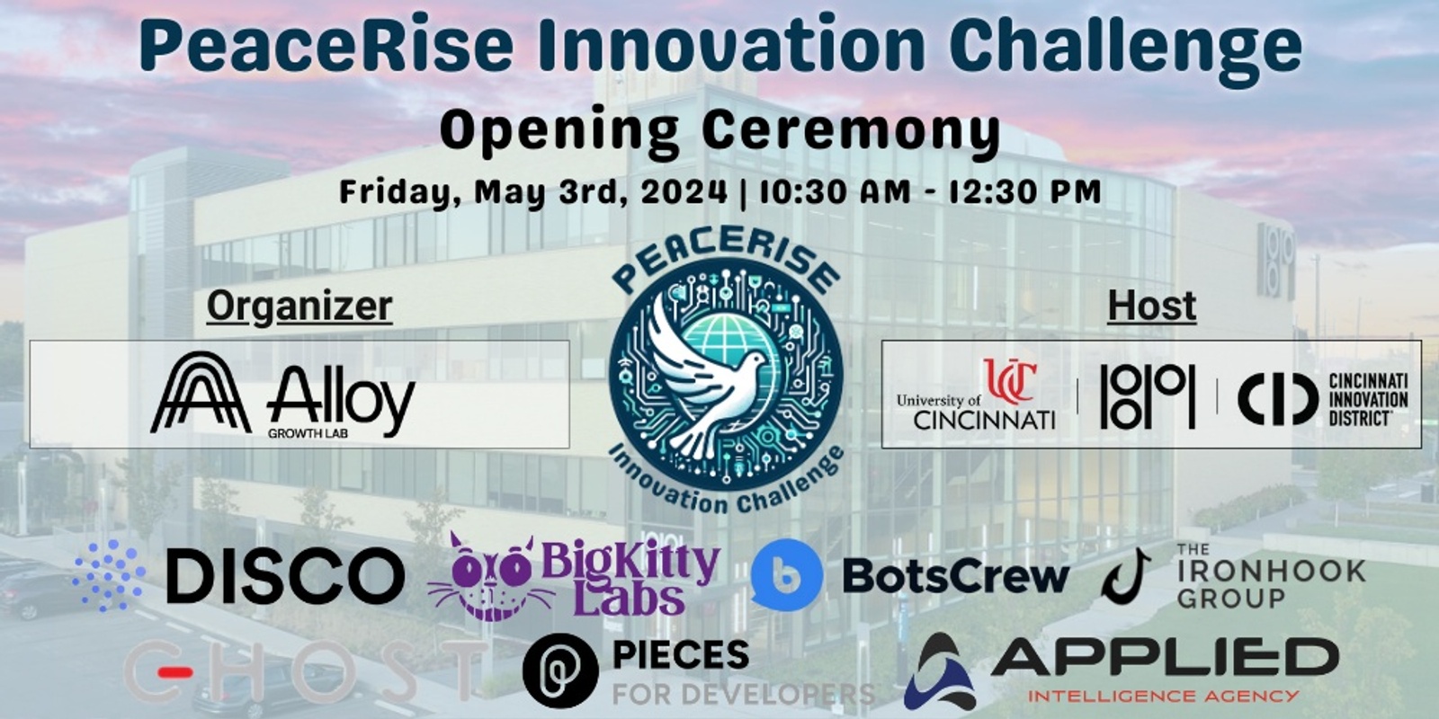 Banner image for PeaceRise Innovation Challenge Opening Ceremony