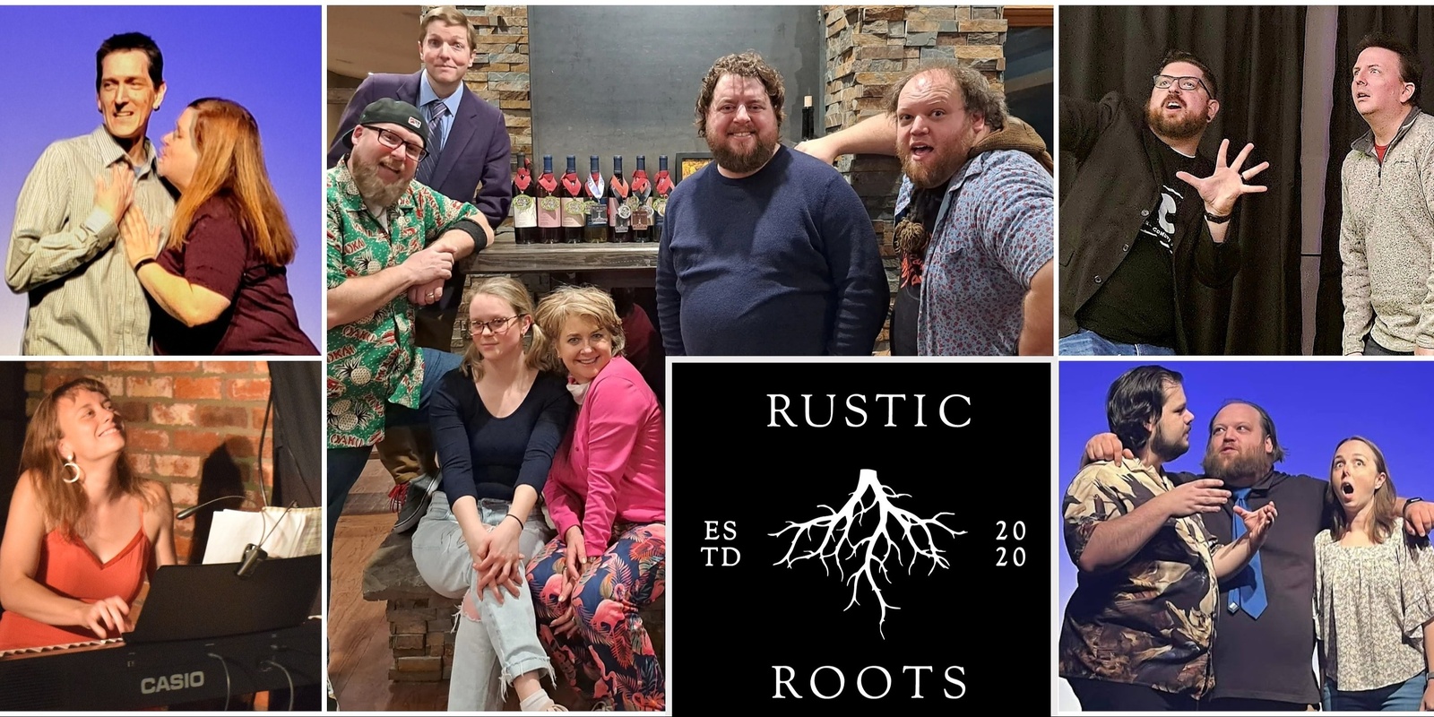 Banner image for Jesters Comedy Improv Presents: Outdoor Laughs at Rustic Roots Winery